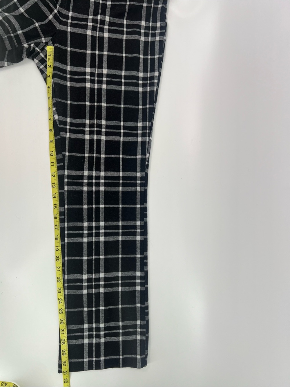 New York & Company Black Plaid Wide-Leg Trousers - Picture 9 of 9